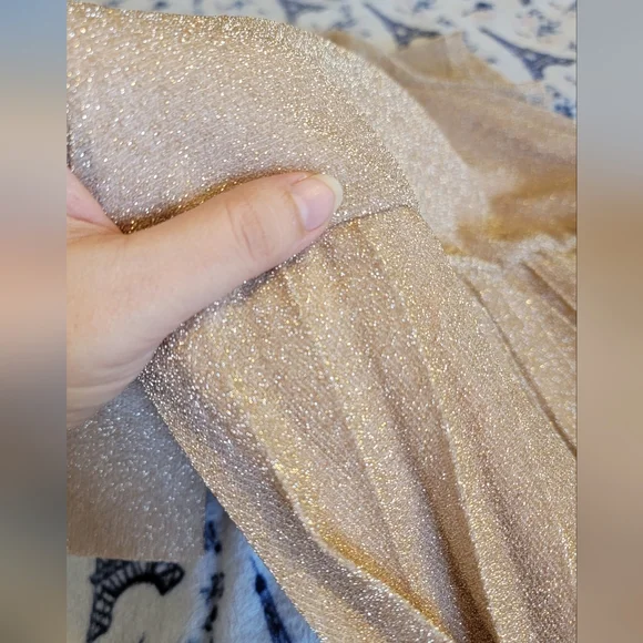 Plus size Glitter Pleated Dress Long 3XL - Picture 12 of 12